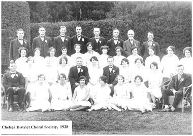 Chelsea Choral Society taken in 1928.