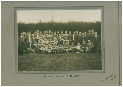 Chelsea Junior Football Club 1934, Group Photo.