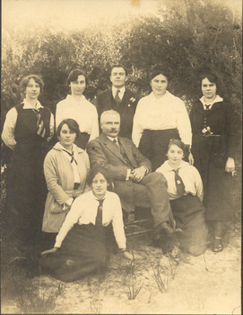 Chelsea State School Mr Rogers family and staff c1918
