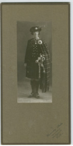 Jean Brown as child in Highland dress 1924