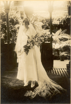 P00451 Wedding Jean Anderson nee Brown 1930