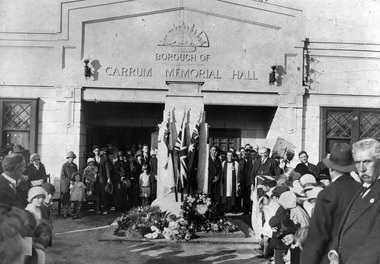 P00235 Carrum Memorial Hall 1927
