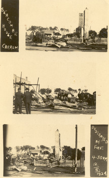 P00103 Seacombe House Carrum after fire 3 views 1924