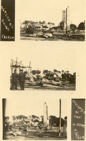 P00103 Seacombe House Carrum after fire 3 views 1924