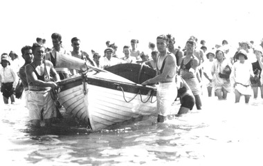 Chelsea Life Saving Club, First surf boat on Port Phillip Bay 1928