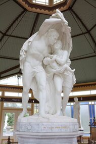 Artwork, other - Public Artwork, Carlo Benzoni, The Flight From Pompeii, Circa 1885