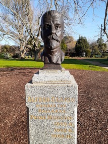 Artwork, other - Public Artwork, Wallace Anderson, Alfred Deakin  (Prime Ministers' Walk) by Wallace Anderson, 1939