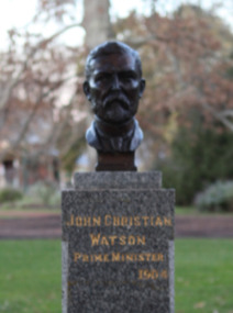 Artwork, other - Public Artwork, Wallace Anderson, John Christian Watson (Prime Ministers' Walk) by Wallace Anderson, c1940
