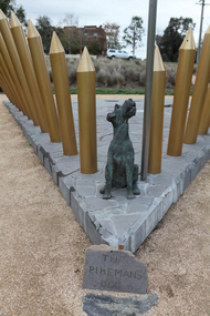 Artwork, other - Public Artwork, The Pikeman's Dog Memorial by Charles Smith and Joan Walsh-Smith, 2014 (re-commissioned memorial, original dog sculpture commissioned in 1999)