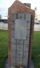 Artwork, other - Public Artwork, William Dunstan VC Memorial, 1995