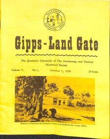 Journal, Dandenong & District Historical Society, Gipps-Land Gate Vol.7 No.1, 1978