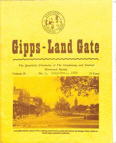 Journal, Dandenong & District Historical Society, Gipps-Land Gate Vol.10 No.1, 1982