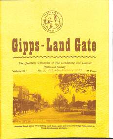 Journal, Dandenong & District Historical Society, Gipps-Land Gate Vol.10 No.3, 1983