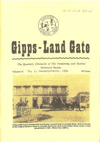 Journal, Dandenong & District Historical Society, Gipps-Land Gate Vol.11 No.1, 1984