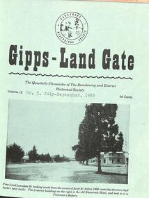 Journal, Dandenong & District Historical Society, Gipps-Land Gate Vol.12 No.2, 1985