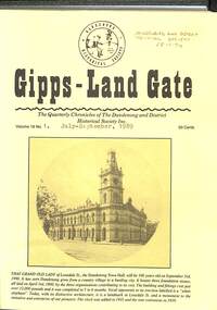Journal, Dandenong & District Historical Society, Gipps-Land Gate Vol.16 No.1, 1989