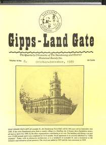 Journal, Dandenong & District Historical Society, Gipps-Land Gate Vol.16 No.2, 1989