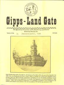 Journal, Dandenong & District Historical Society, Gipps-Land Gate Vol.16 No.3, 1990