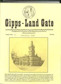 Journal, Dandenong & District Historical Society, Gipps-Land Gate Vol.16 No.4, 1990