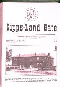 Journal, Dandenong & District Historical Society, Gipps-Land Gate Vol.20 No.2, 1994