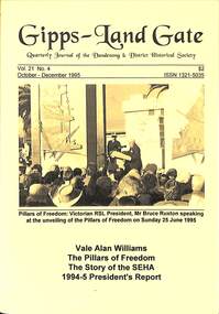 Journal, Dandenong & District Historical Society, Gipps-Land Gate Vol.21 No.4, 1995