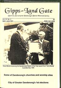 Journal, Dandenong & District Historical Society, Gipps-Land Gate Vol.23 No.2, 1997