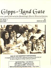 Journal, Dandenong & District Historical Society, Gipps-Land Gate Vol.29 No1, 2002