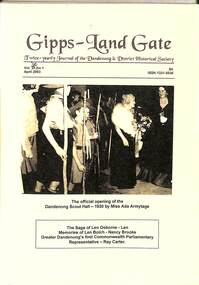 Journal, Dandenong & District Historical Society, Gipps-Land Gate Vol.30 No1, 2003
