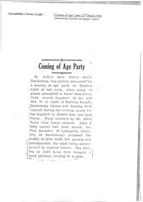 Cadd Family, Gwendoline Cadd ; Lorraine Cadd ; Roger Cadd ; William Cadd ; William George Cadd - Various Newspaper Articles, ID Cards, Other
