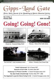 Journal, Dandenong & District Historical Society, Gipps-Land Gate Vol.34 No2, 2007