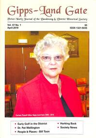 Journal, Dandenong & District Historical Society, Gipps-Land Gate    Vol47 No1, 2019