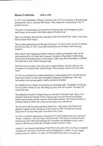 Cochrane Family, Cochrane Family - Family History
