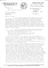 Creedon Family, Jeremiah Creedon - Family Letters, DHS Letters