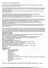 Cooper Family, Cooper Family - History of Dandenong Motor Bodies