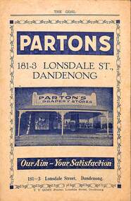 Document - Partons Drapery Stores, Articles Concerning Partons Drapery Stores