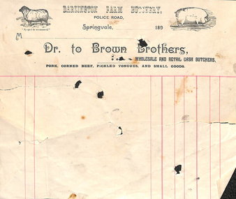 Document - Darlington Farm Butchery, Articles Concerning Darlington Farm Butchery