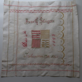 Textile - Trelowarren School Sewing Sampler