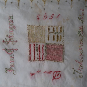 Textile - Trelowarren School Sewing Sampler, 1894