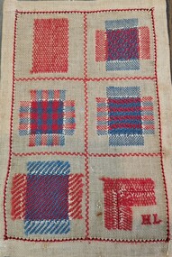 Textile - Darning sampler