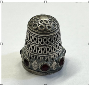 Domestic object - Silver thimble, Thimble