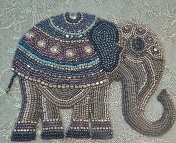 Textile - Beaded elephant, Freya McKee