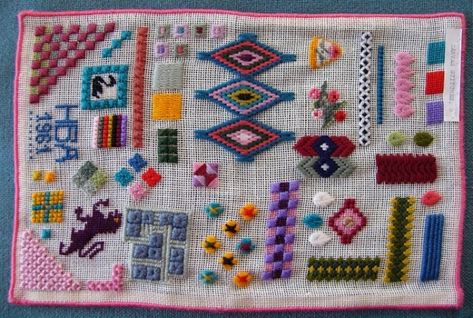 H Bowen Allen 1961 Canvas Work Sampler