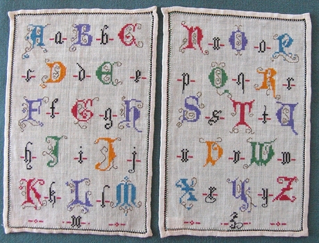 Alphabet Cross Stitch Sampler