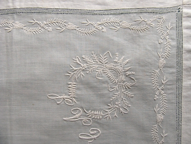 White Lawn Embroidered Handkerchief