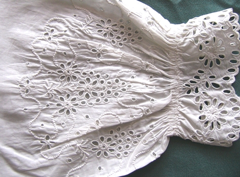 19 th C Broderie Anglais Under Sleeve