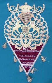 Textile - Coat of Arms Sir Thomas Rutherford, 1943