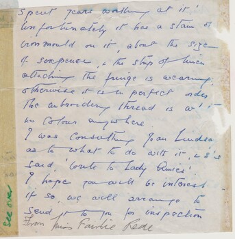 Donation and description letter