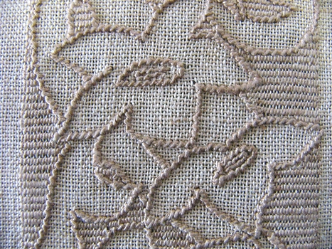 Linen Embroidered Mat