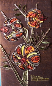 Textile - " Pomegranates " Panel, Edith M. John, 1962