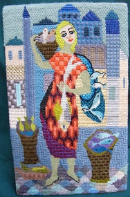 'Fisher Girl' Canvas Work Panel